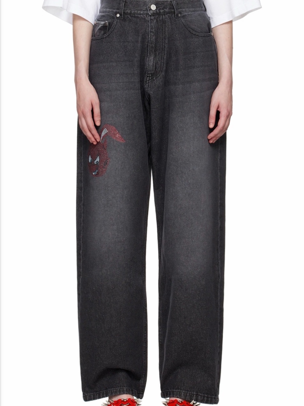 Abra Relaxed Black Women's Jeans